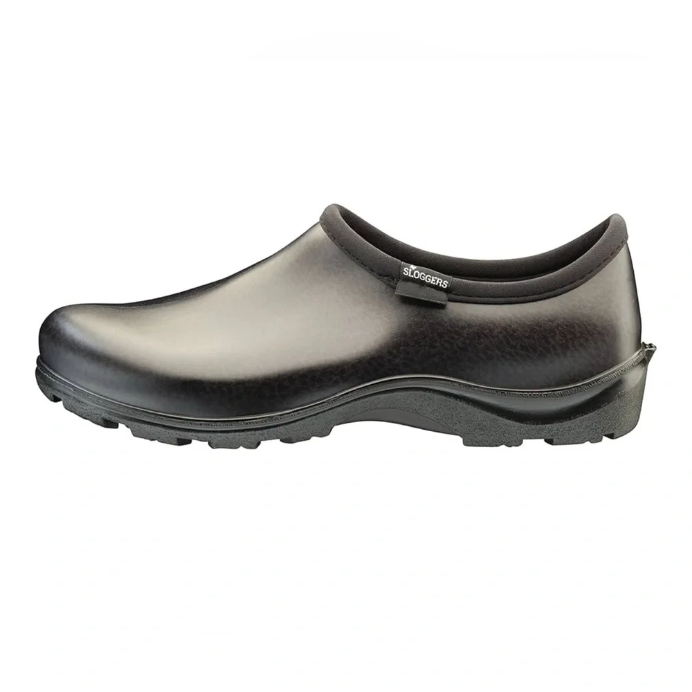Sloggers Men's Black waterproof work shoe slip on rain and durable garden size 9
